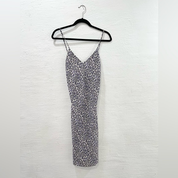 Vanessa Mooney The Lala Slip Dress Purple Cheetah - Picture 2 of 6